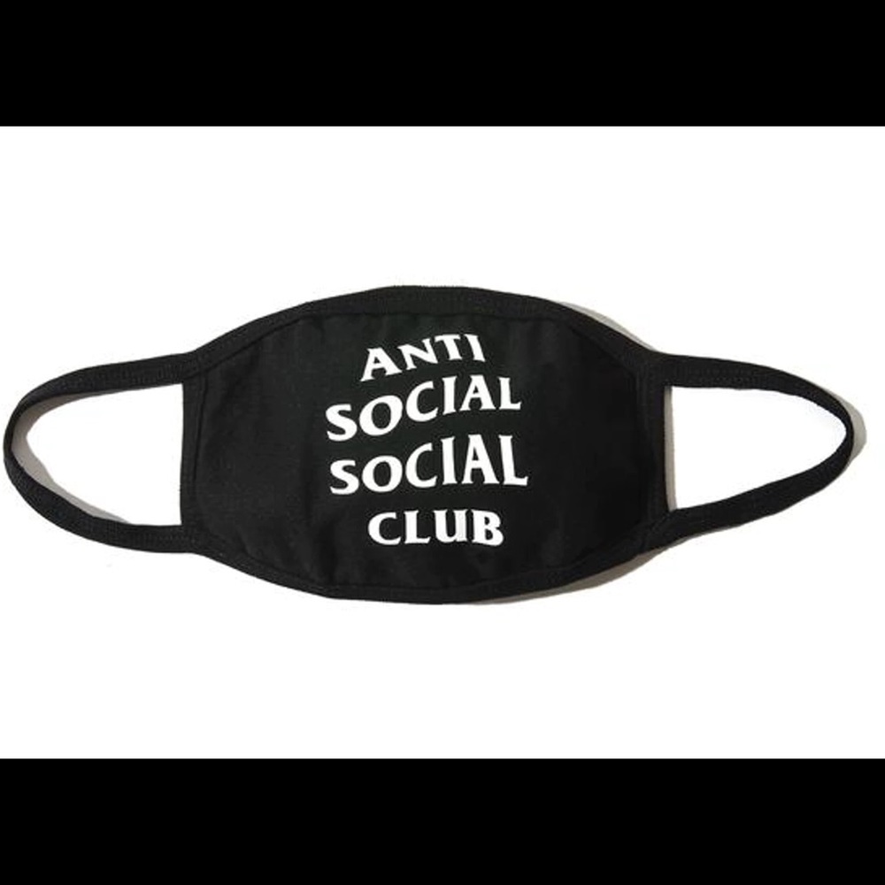 Anti Social Social Club Black Face Mask